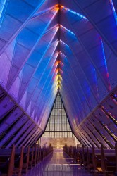 Blue Chapel photo of United States Air Force Academy Colorado by Dan Bourque