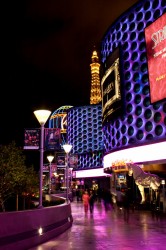 Vertical Waves in Vegas night cityscape by Dan Bourque