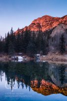 Alpenglow Reflections landscape photo by Dan Bourque