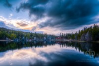 Cabin Reflection After the Storm landscape photo by Dan Bourque