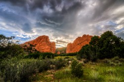 Glory Behind the Rocks landscape photo Garden of the Gods Colorado by Dan Bourque