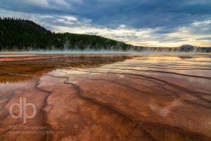 Grand Prismatic Sunset landscape photo by Dan Bourque