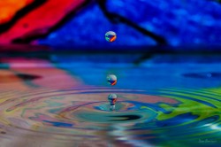 Marbles Being Born water drop photo by Dan Bourque