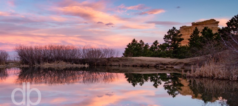 Monument Rock Reflections landscape photo by Dan Bourque