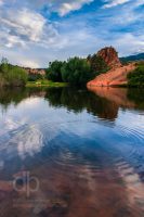 Red Rocks and Ripples landscape photo by Dan Bourque