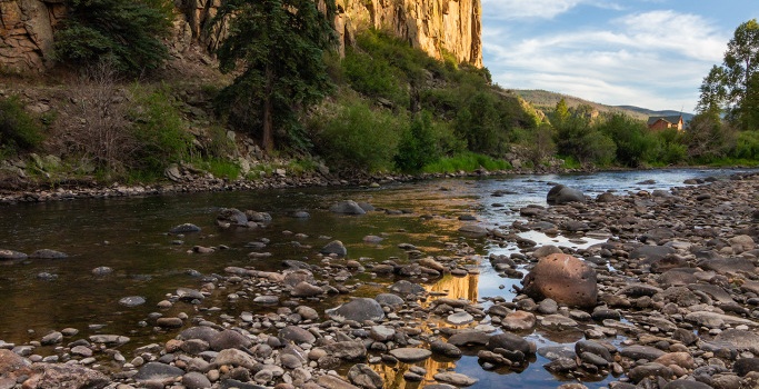 Reflections in the Stones landscape photo by Dan Bourque