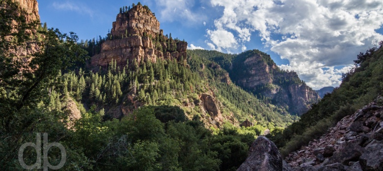 Shadows in Glenwood Canyon landscape photo by Dan Bourque