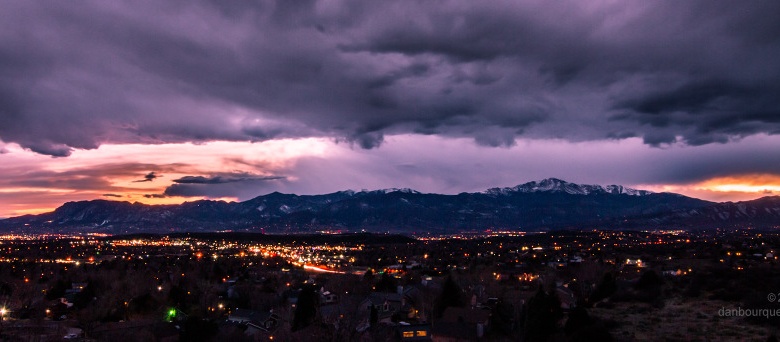 Springs Sunset Skyline landscape photo by Dan Bourque