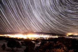 Star Flurries over Poncha star trail photo of Colorado by Dan Bourque