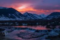 Sunset over Coal Creek landscape photo by Dan Bourque