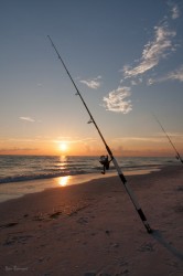 Sunset with Strings Attached landscape photo of Florida Gulf Coast by Dan Bourque